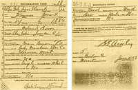 Gale Strunk WW1 Draft Registration